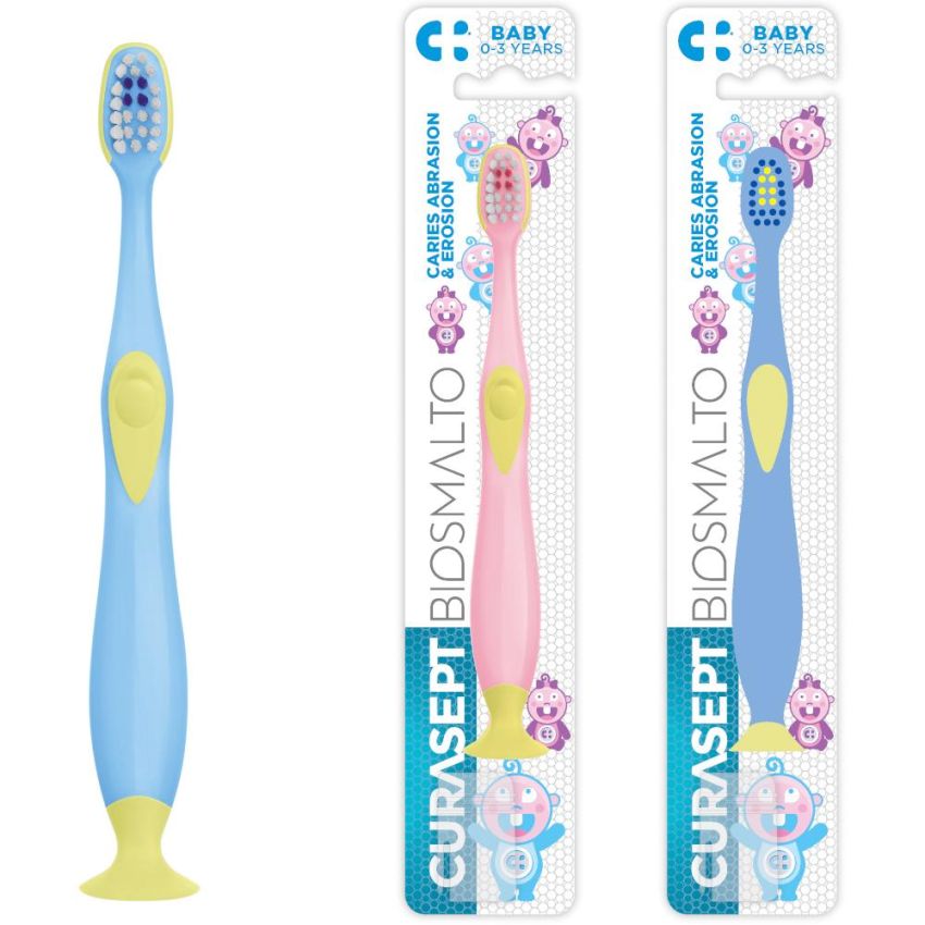 Curasept Biosmalto Baby Spazzolino per 0-3 Anni - 1 Pezzo