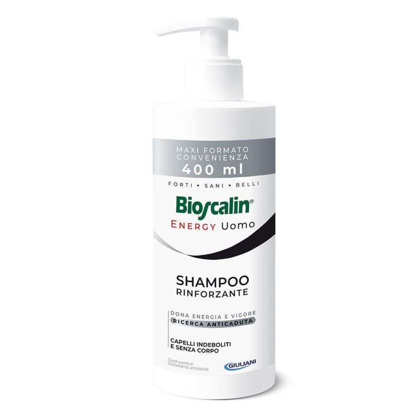 Bioscalin Energy Maxi Size 400ml - Shampoo Rinforzante per Uomo