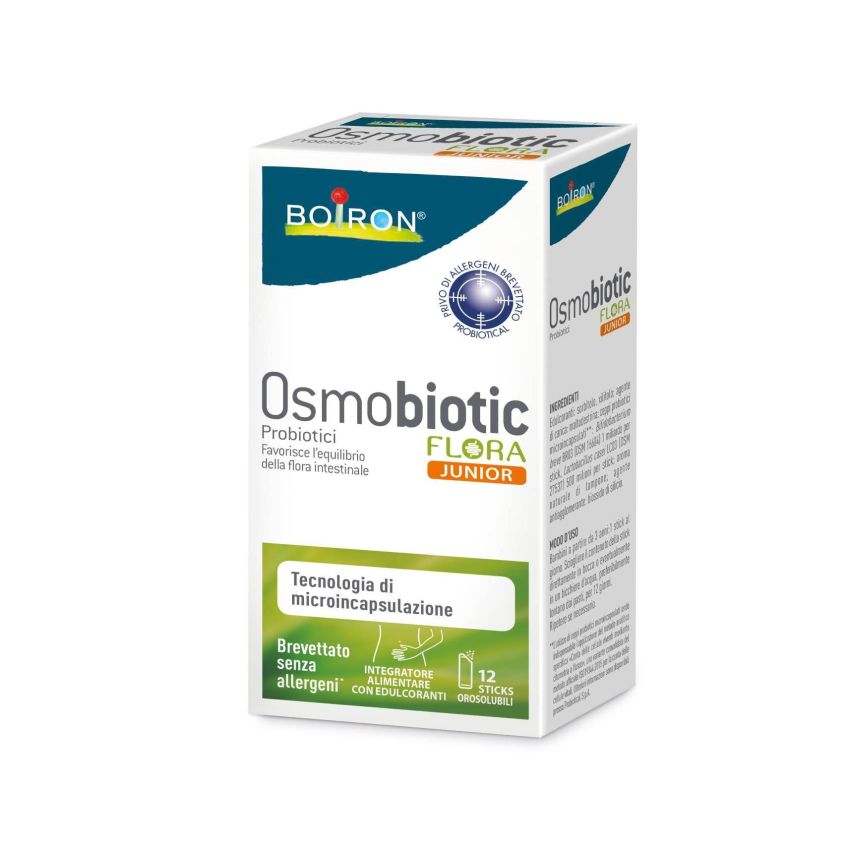 Osmobiotic Flora Junior - 12 Sticks Orosolubili per Bambini
