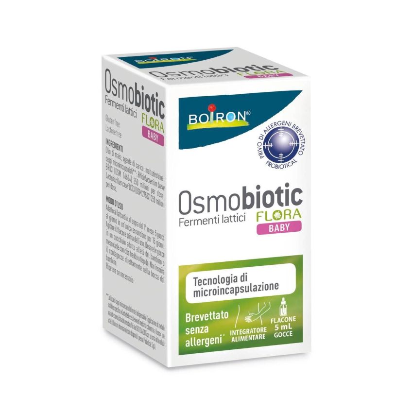 Osmobiotic Flora Baby: Gocce Probiotiche da 5ml per Neonati