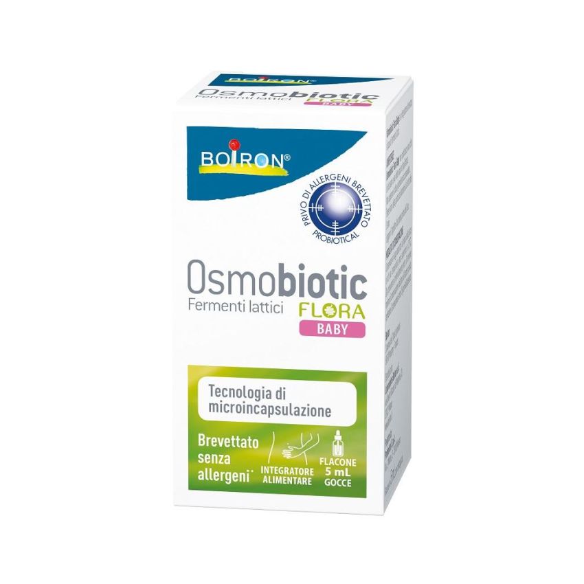 Osmobiotic Flora Baby: Gocce Probiotiche da 5ml per Neonati