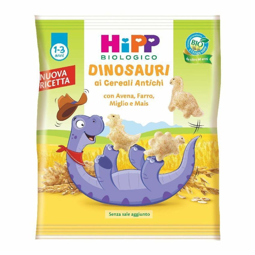 Hipp Bio Cereali Antichi in Forma di Dinosauri 30g