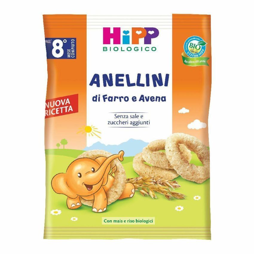 Hipp Bio Anellini di Farro e Avena Biologici - 30g