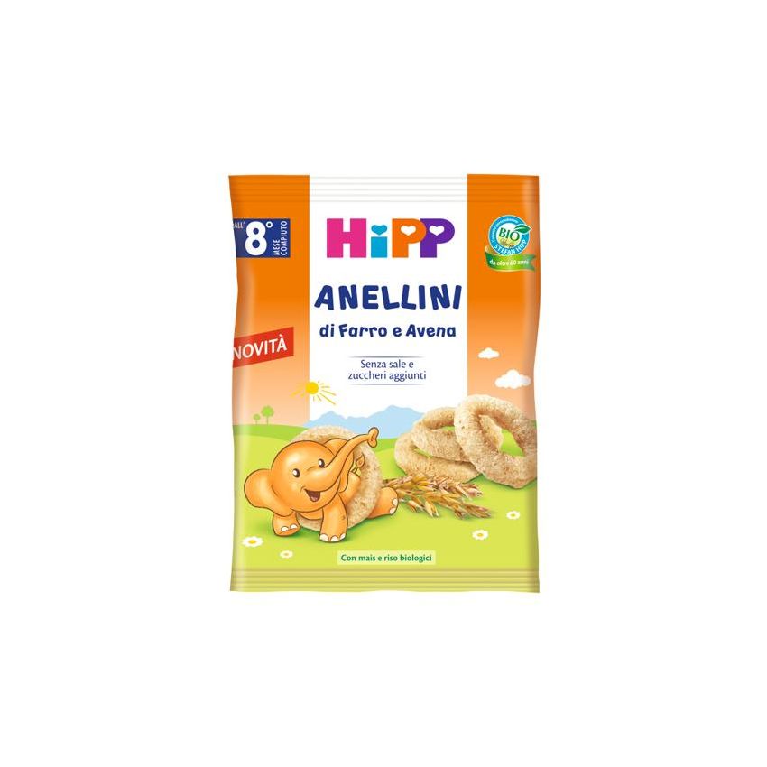 Hipp Bio Anellini di Farro e Avena Biologici - 30g