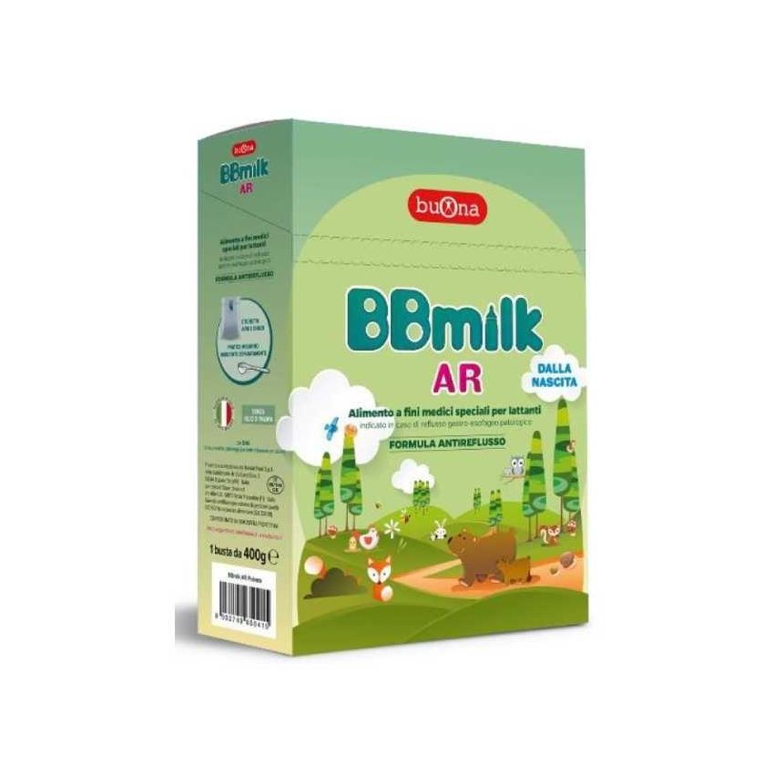 BBmilk AR Polvere Anti-Refusso per Neonati da 0 Mesi, 400g