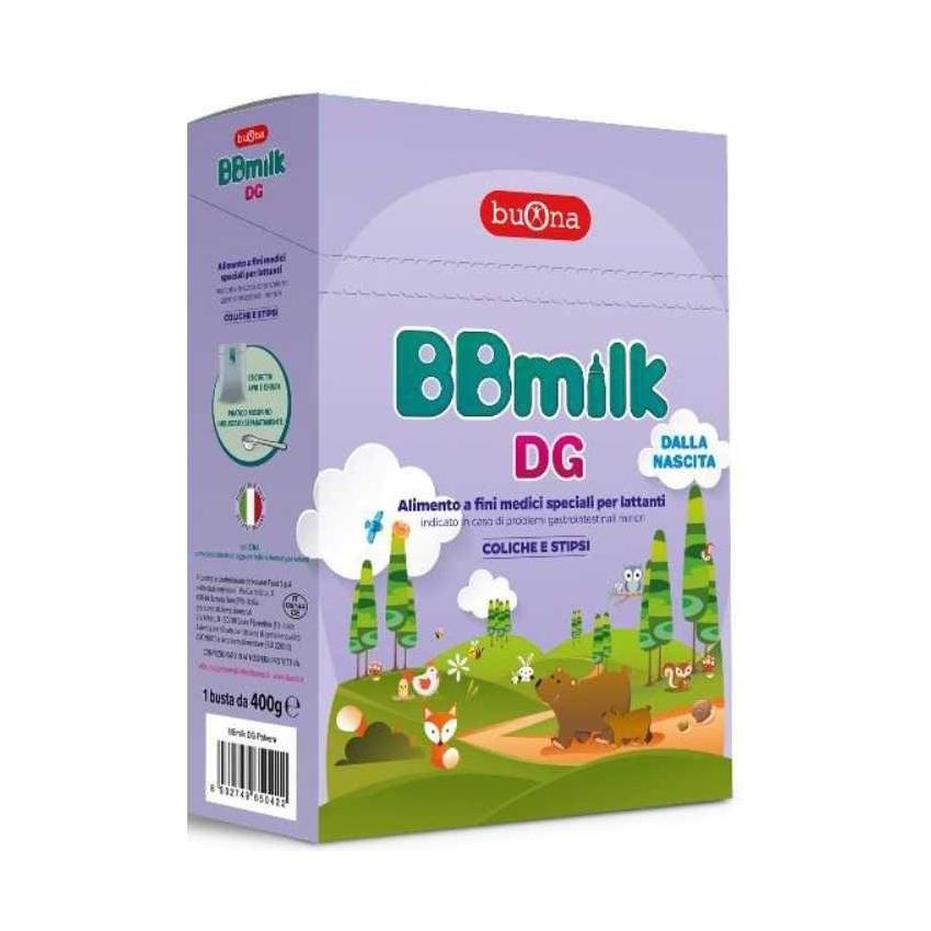 BBmilk DG Polvere Nutrizionale per Neonati Dalla Nascita, 400g