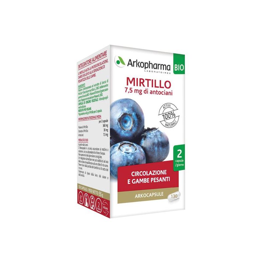 Arkopharma Mirtillo Bio - 40 Capsule Naturali