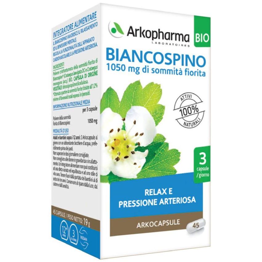 Arkopharma Biancospino Bio - Capsule Naturali 45