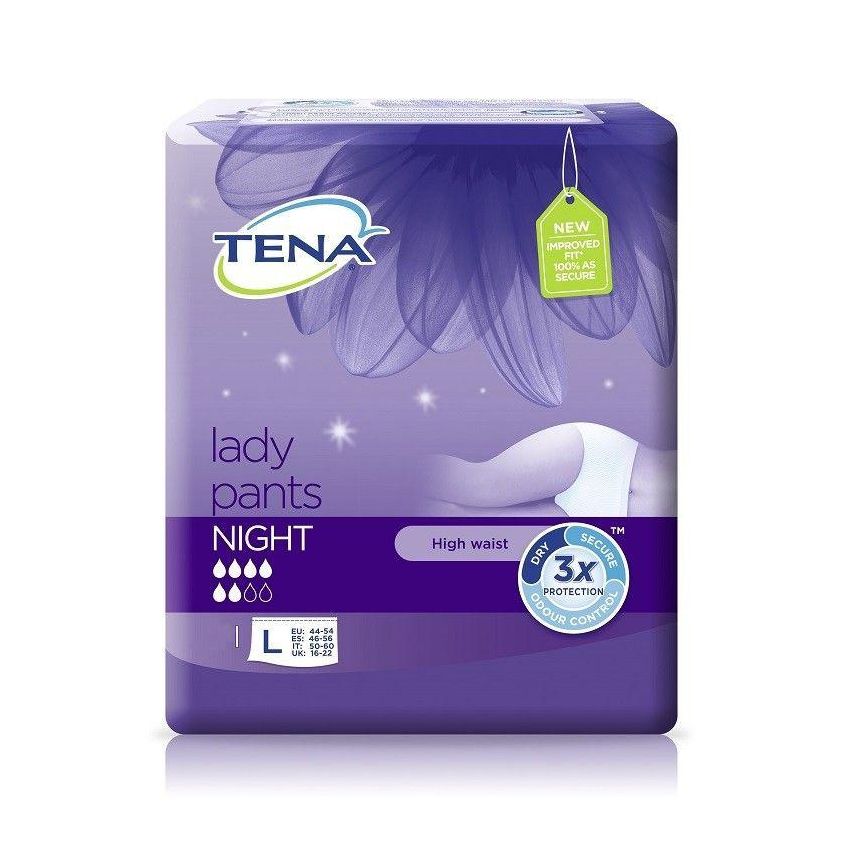 Tena ProSkin Pantaloni Notturni Taglia L - Confezione da 10 Pezzi