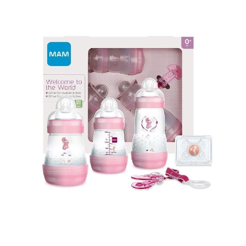 Set Regalo Mam Benvenuto nel Mondo per Neonati Rosa 0 Mesi+