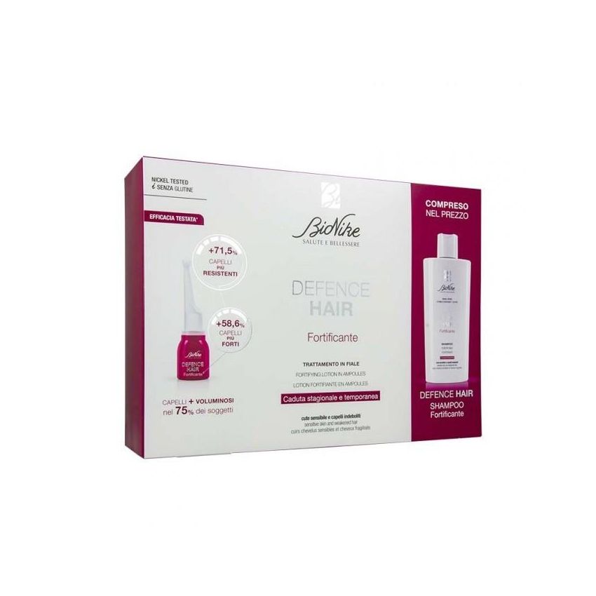 Bionike Defence 21 Fortificante Hair Fiale 6ml e Shampoo 200ml