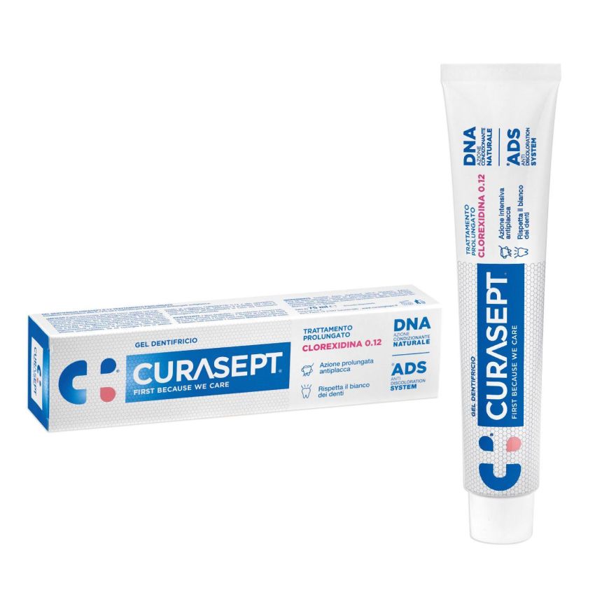 Curasept Dentifricio con 0,12% di Clorexidina ADS+DNA, 75ml