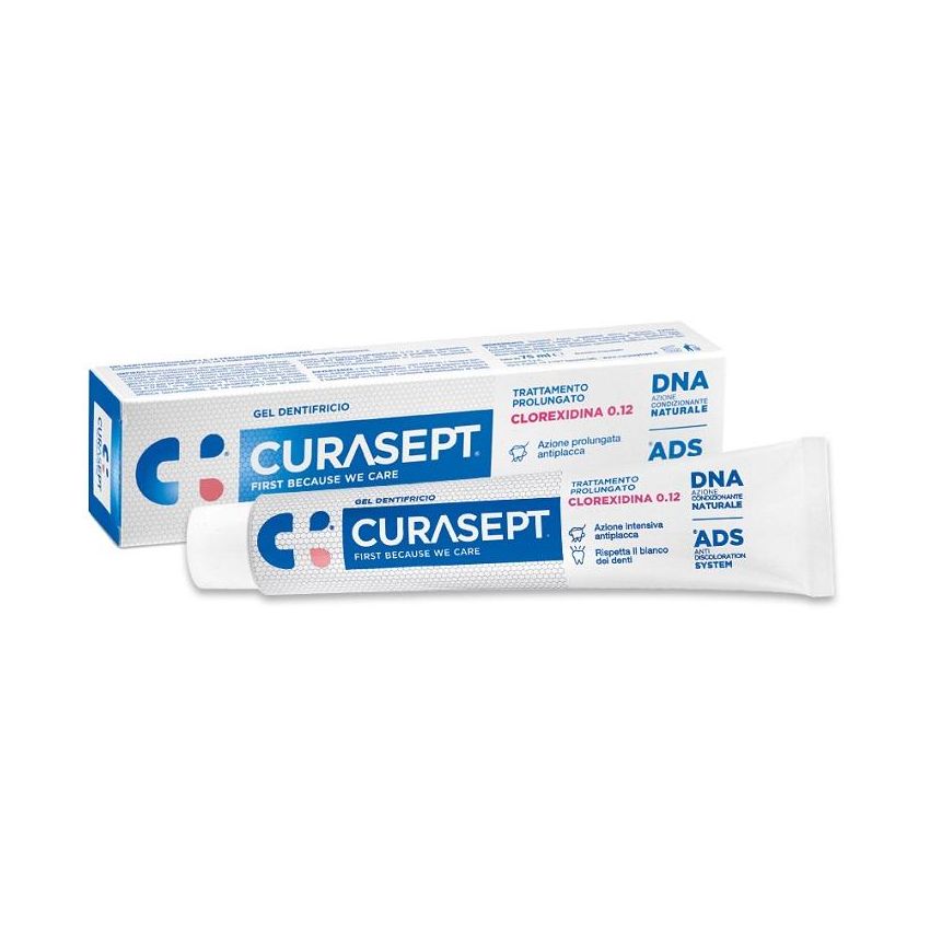 Curasept Dentifricio con 0,12% di Clorexidina ADS+DNA, 75ml
