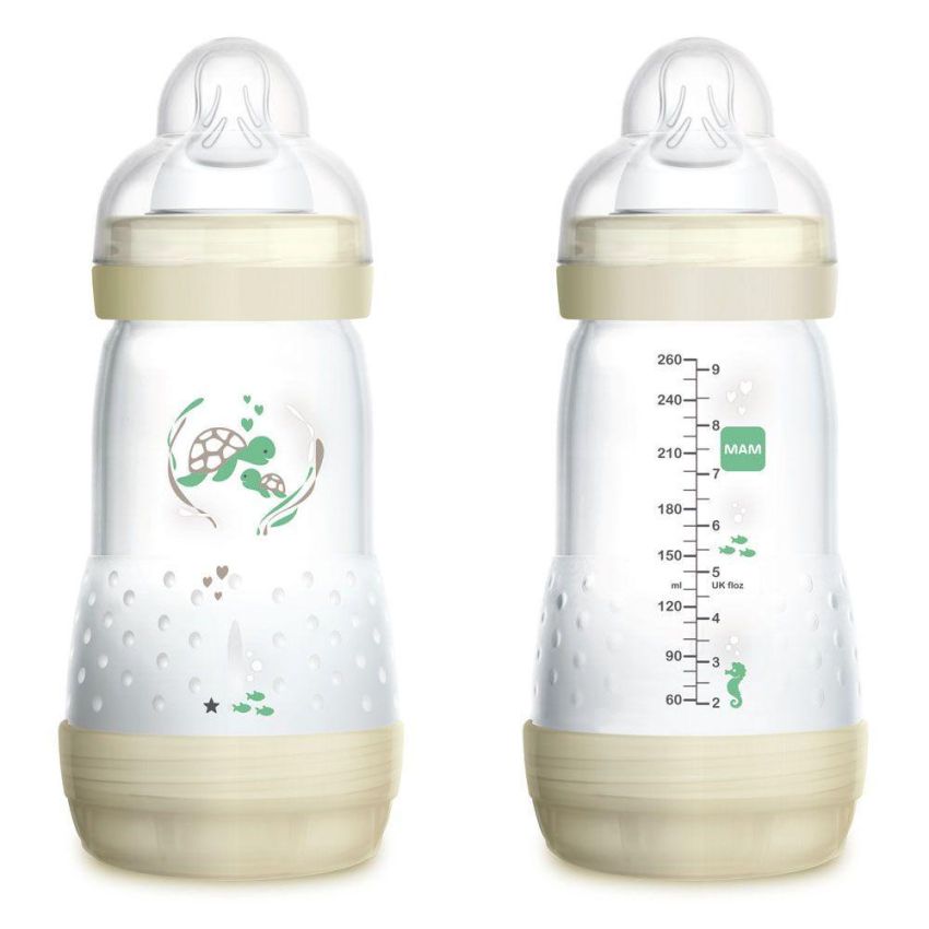 Mam Easy Start Biberon Neutro 260ml, Confezione da 2 Pezzi