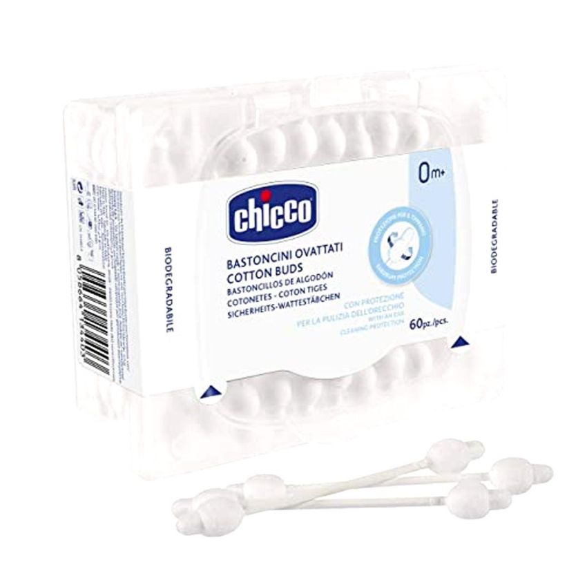 Chicco Bastoncini di Cotone per Neonati 0M+, 60 Pezzi
