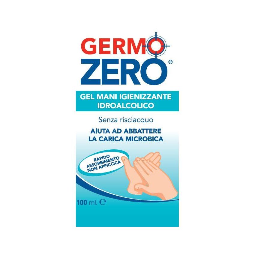 Germozero Gel Igienizzante Avanzato per Mani, 100ml