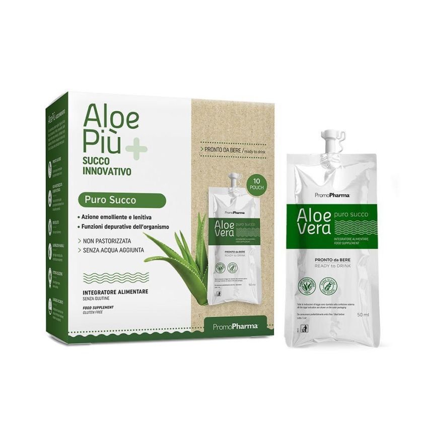 Aloepi Puro Succo di Aloe Vera - Confezione da 10 Stick