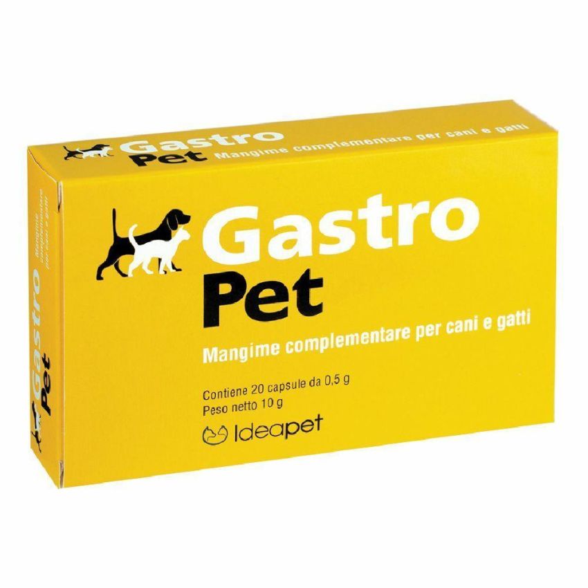 Gastro Pet - Integratore Alimentare per Cani e Gatti, 20 Capsule