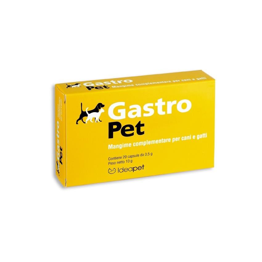 Gastro Pet - Integratore Alimentare per Cani e Gatti, 20 Capsule