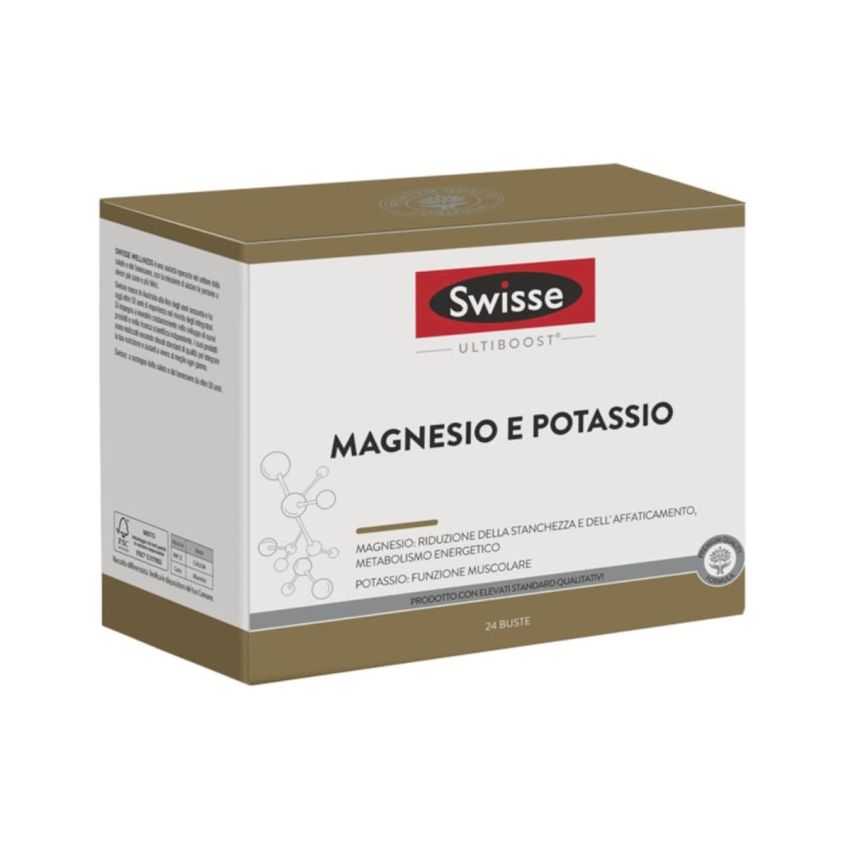 Swisse Magnesio e Potassio - Confezione da 24 Bustine Salutari