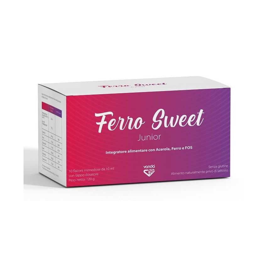 Vanda Ferro Sweet Junior - Integratore alimentare in Fialette da 10 pezzi