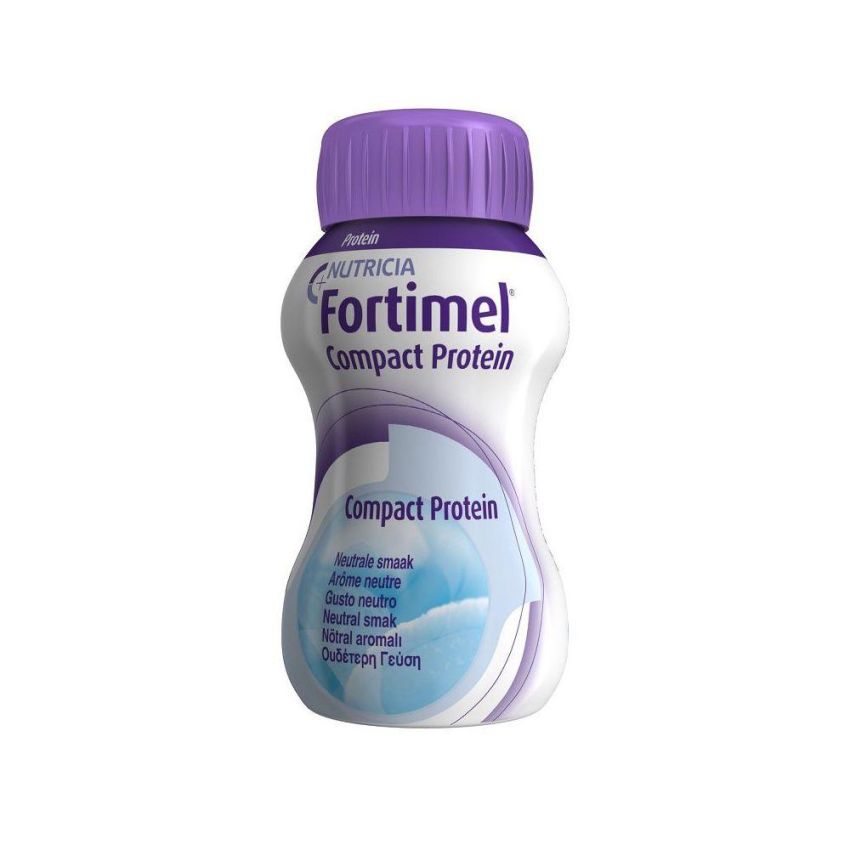 Fortimel Compact - Proteine Neutre in 4 Bottigliette Pratiche