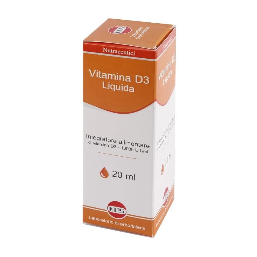 Kos Vitamina D Concentrata alta Potenza 10000 UI/ml, 20ml Liquida