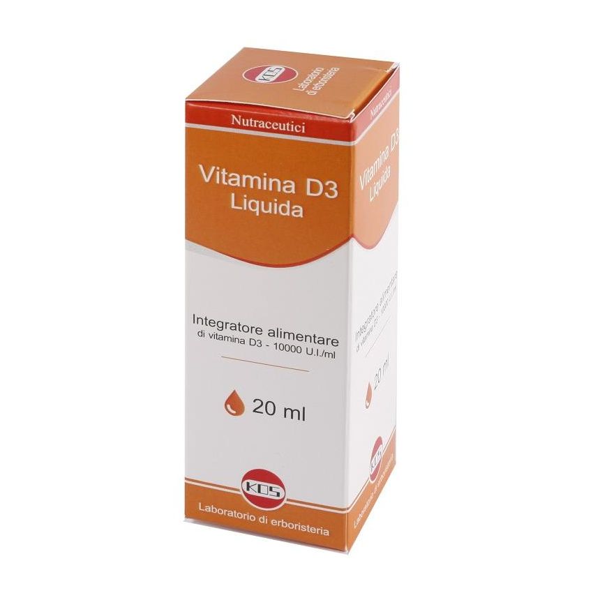 Kos Vitamina D Concentrata alta Potenza 10000 UI/ml, 20ml Liquida