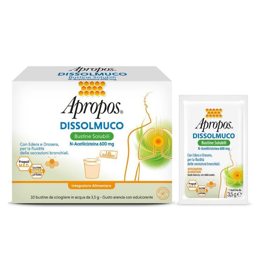Apropos Dissolmuco - 10 Bustine Orosolubili