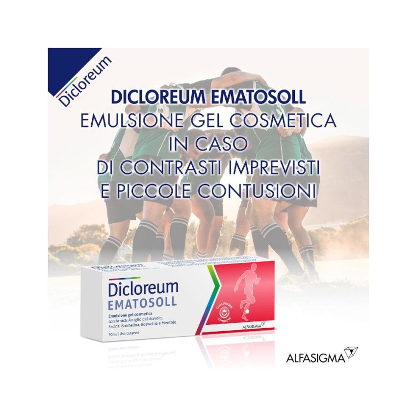 Dicloreum Ematosoll Gel per il sollievo del dolore - 50ml