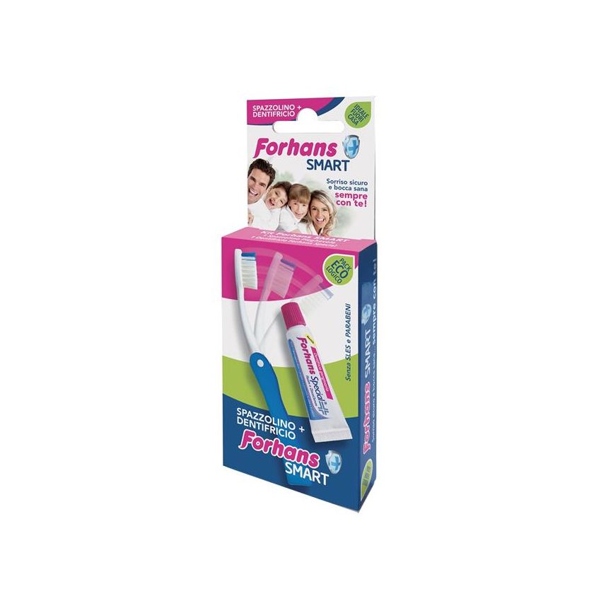 Forhans Smart Set: Spazzolino Pieghevole e Dentifricio 12,5 ml