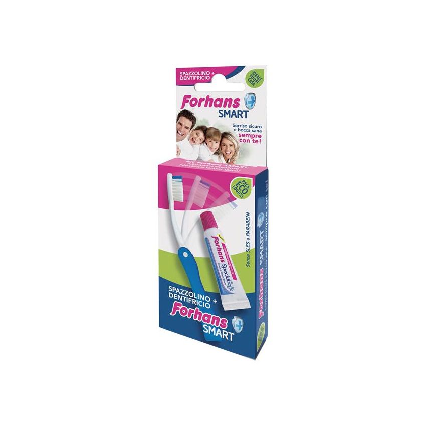 Forhans Smart Set: Spazzolino Pieghevole e Dentifricio 12,5 ml