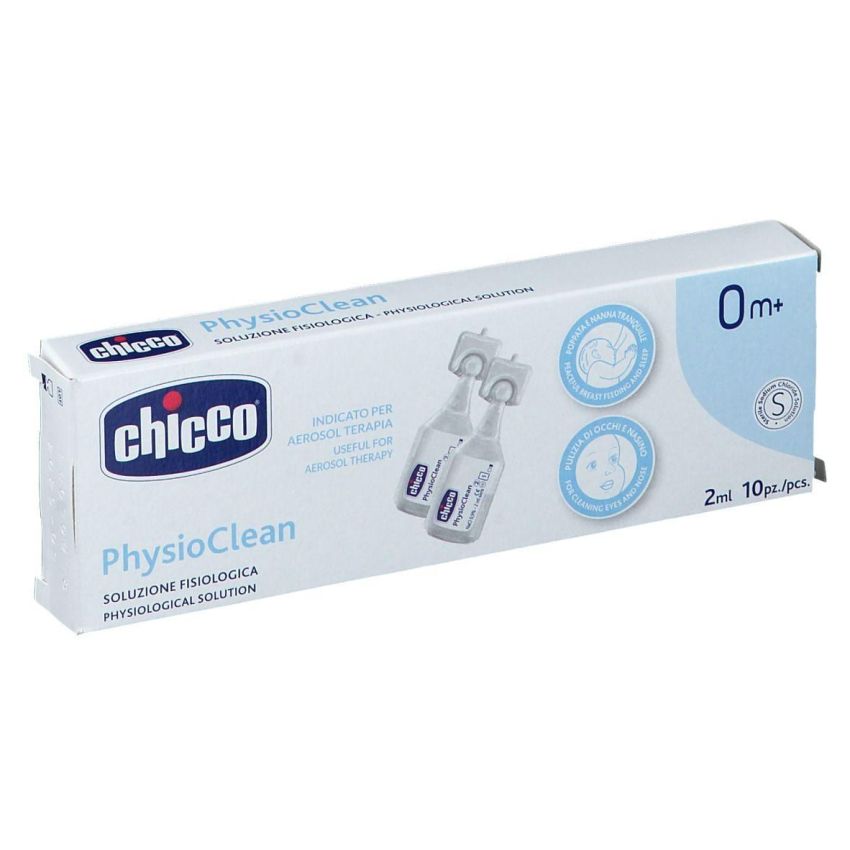 Chicco Physioclean Soluzione Fisiologica per Pulizia Nasale, Pacchetto da 10