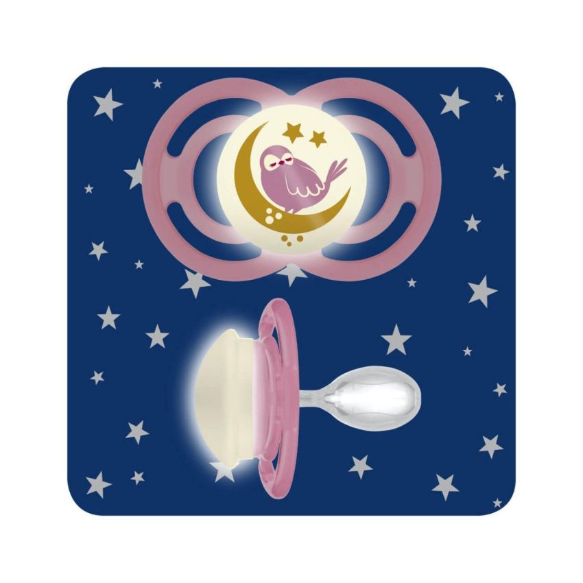 Succhietto Notturno in Silicone Mam Perfect per Femmine, 16 Mesi+