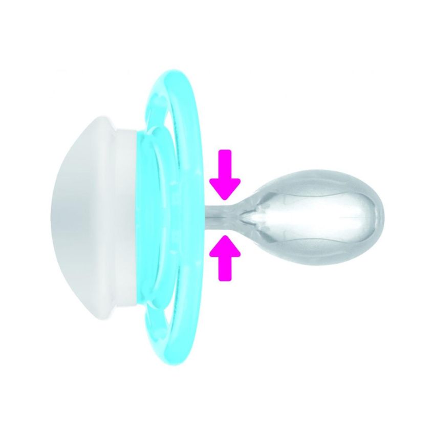 Succhietto Notturno in Silicone Mam Perfect per Femmine, 16 Mesi+