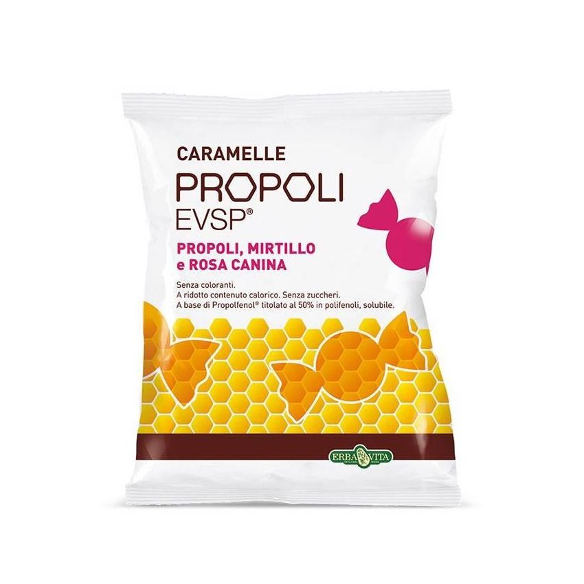 Caramelle al gusto di Mirtillo e Rosa Canina con Propoli EVSP 65g