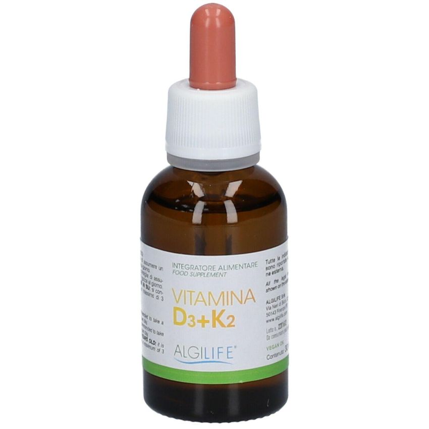 Gocce di Vitamina D3 e K2 di Alta Potenza - Flacone da 30ml