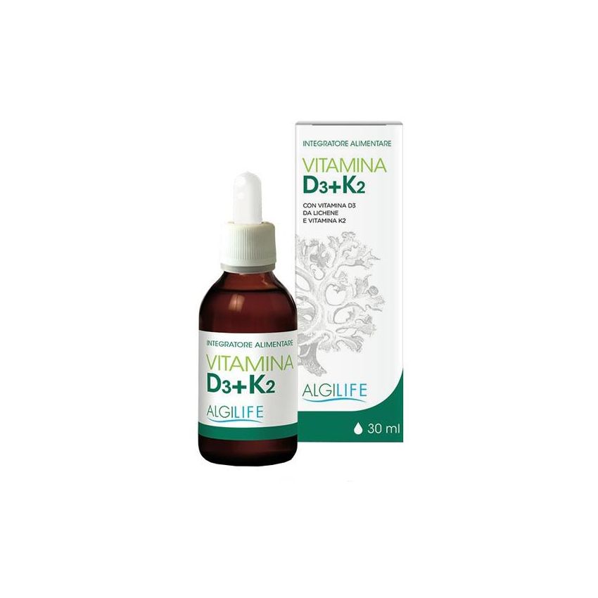 Gocce di Vitamina D3 e K2 di Alta Potenza - Flacone da 30ml