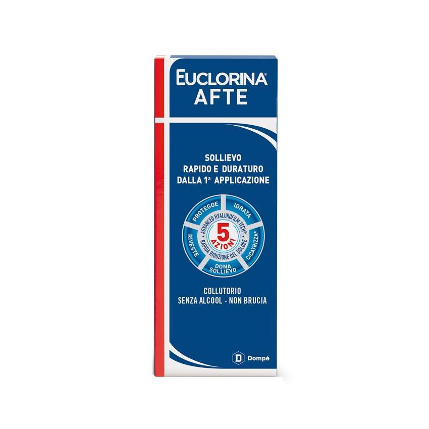 Euclorina Collutorio per Afte, 120 ml