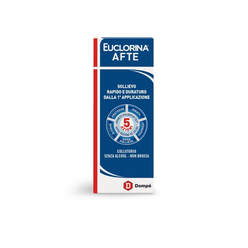 Euclorina Collutorio per Afte, 120 ml