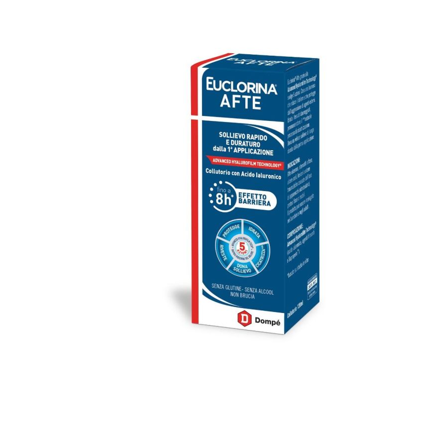 Euclorina Collutorio per Afte, 120 ml
