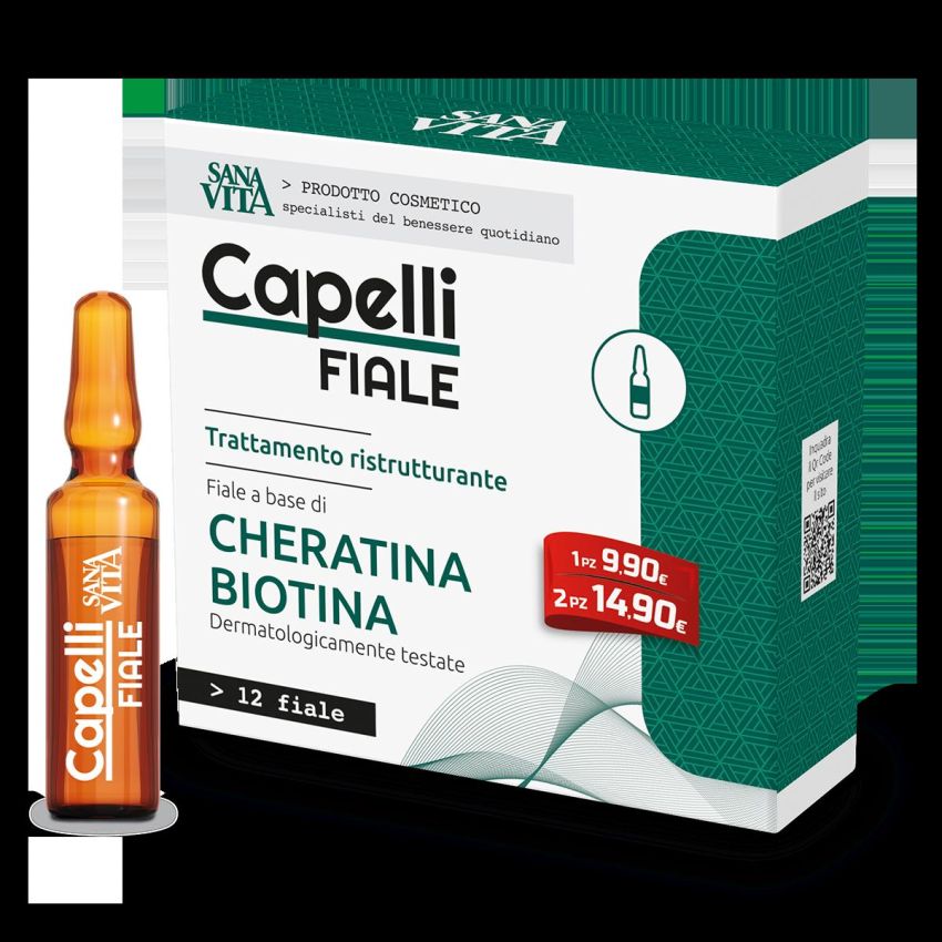 Sanavita Trattamento Intensivo per Capelli - 12 Fiale