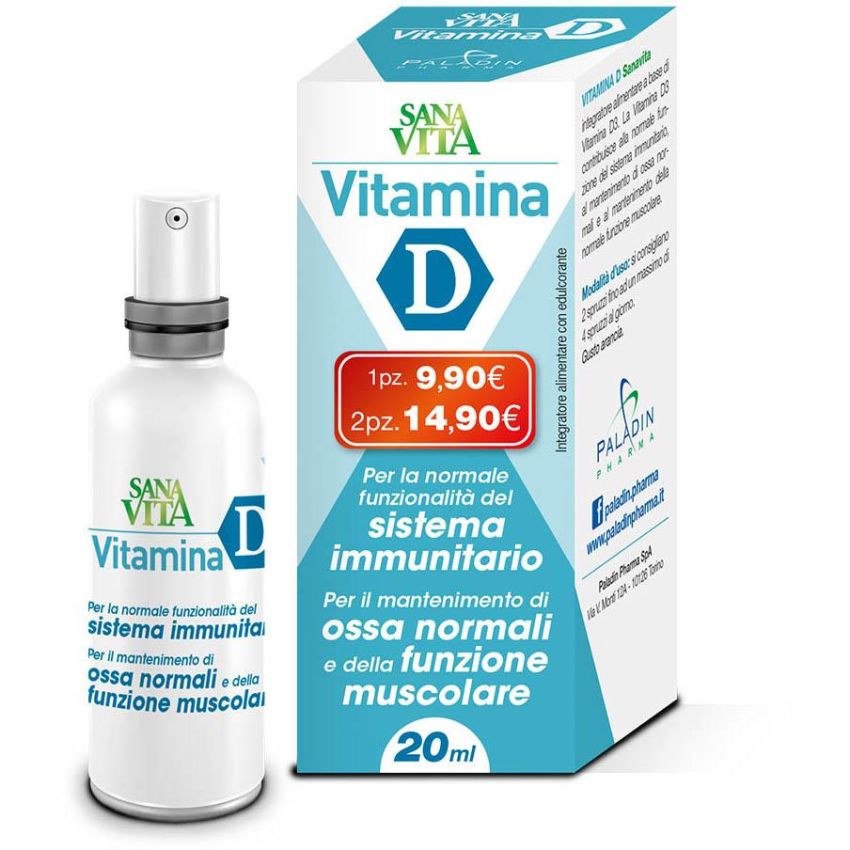 Sanavita Spray di Vitamina D, 20ml