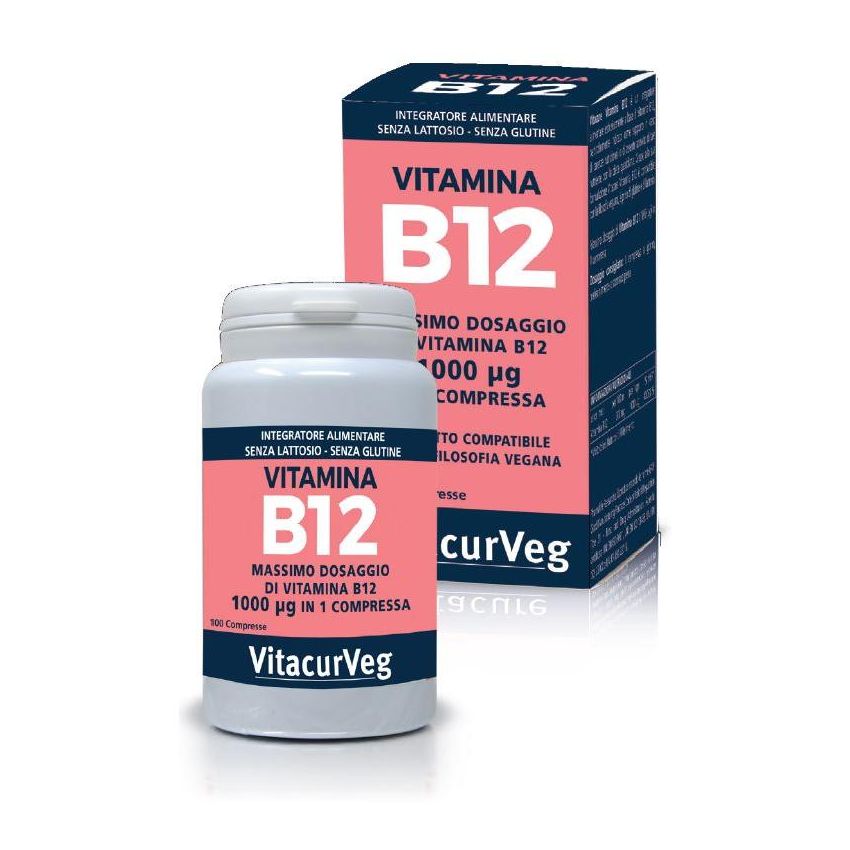 Vitacurveg - Vitamina B12 in 100 Compresse Salutari