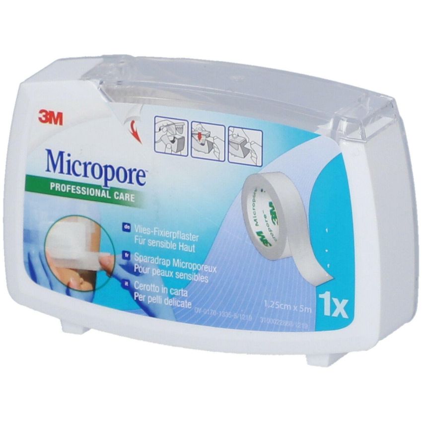 Cerotto Chirurgico 3M Micropore in Carta da 5m x 1,25cm