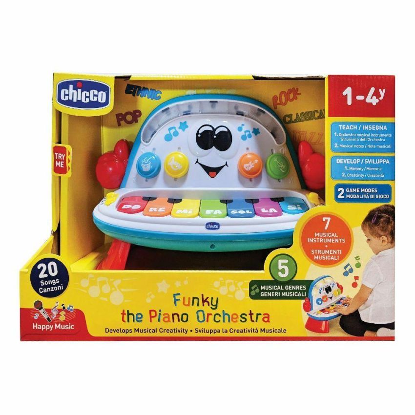 Chicco Funky The Piano Orchestra Gioco Educativo per Bambini 1-4 Anni