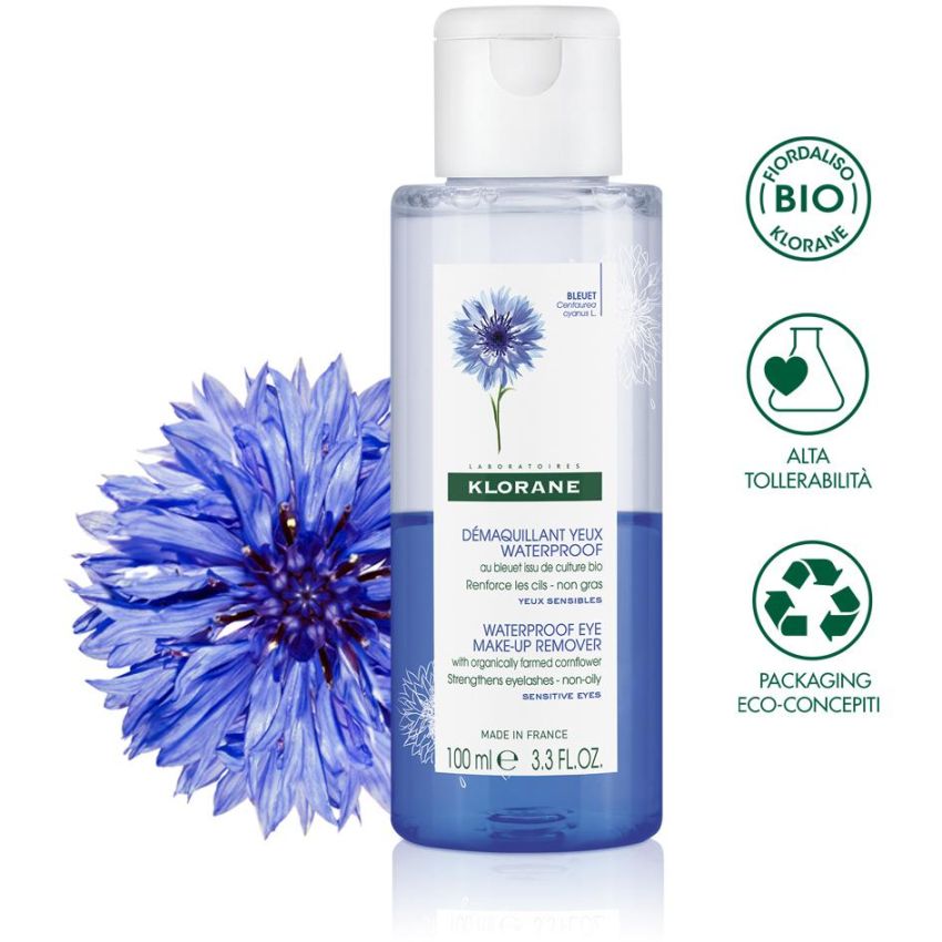 Klorane Bio Fiordaliso Struccante Occhi Waterproof - 100ml