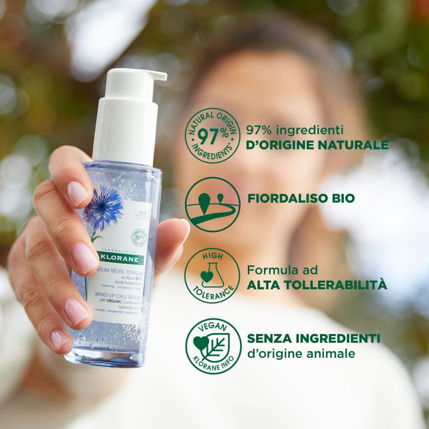 Siero Tonico Risvegliante Klorane Fiordaliso Bio - 50ml