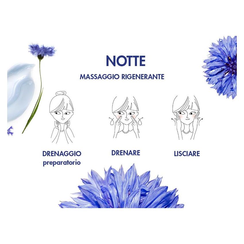 Klorane Crema Idratante Notturna al Fiordaliso Bio - 50ml