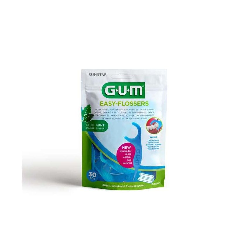 Filo Interdentale Facile da Usare Gum Flossers - 30 Pezzi